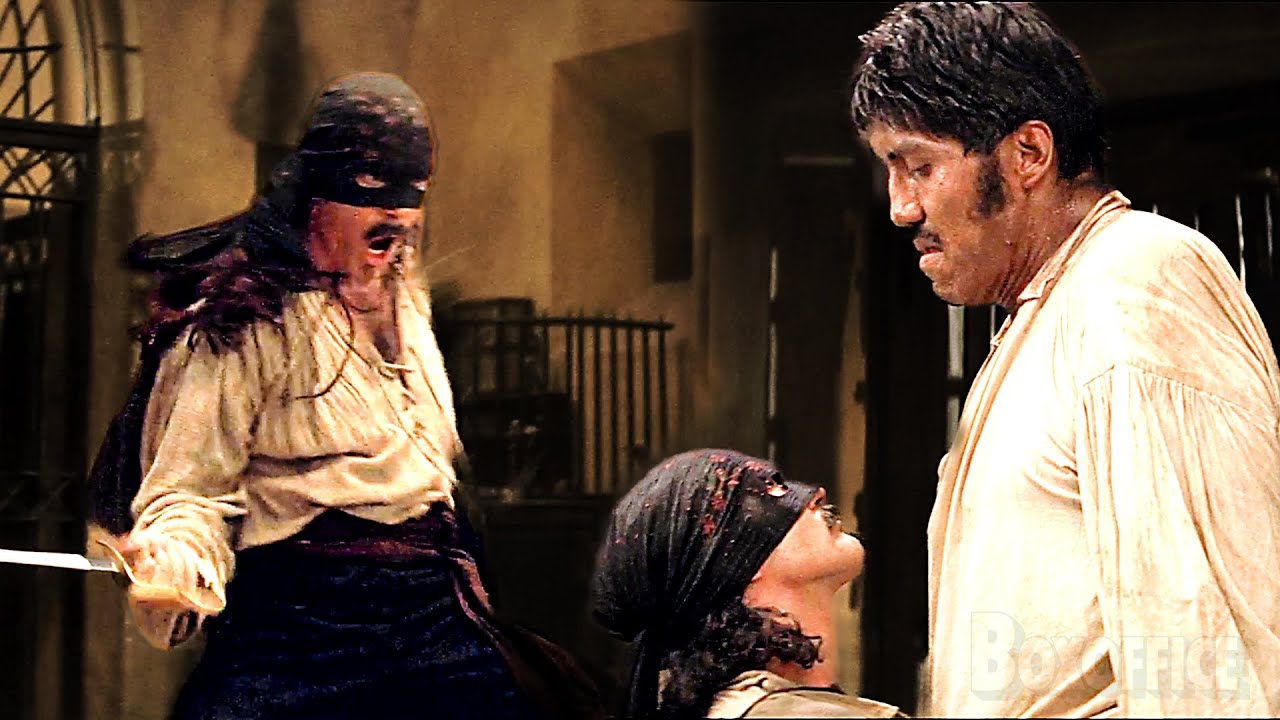 Zorro affronte 25 gardes et un géant | Le masque de Zorro | Extrait VF