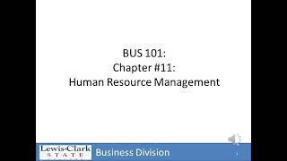 Chapter 11: Human Resource Management