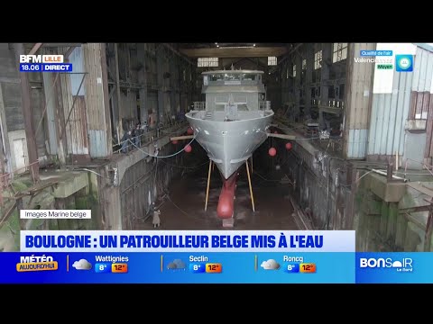 Un patrouilleur belge construit à Boulogne-sur-mer