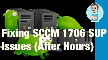 Issues with Software Update Point Sync within SCCM 1706 (The Server Room After Hours Episode 011.1)