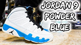 HACIA 14 AÑOS QUE NO SALIAN ESTAS JORDAN ! JORDAN 9 POWDER BLUE 2024 REVIEW & ON FEET