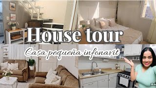 HOUSE TOUR//Casa en tonos neutros// Pequeña casa infonavit//un años de cambios//#housetour #home