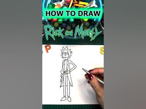 Easy Steps to Draw Rick from Rick and Morty #rick #rickandmorty #