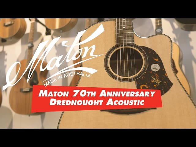 Maton 70th Anniversary Dreadnought Acoustic Guitar - YouTube