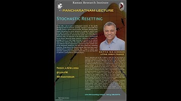 STOCHASTIC RESETTING | Talk by Prof. Satya Majumdar | RRI Pancharatnam Lecture
