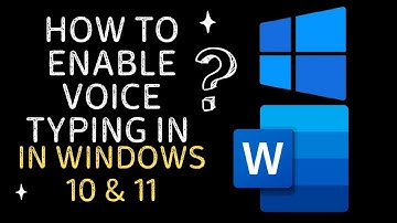 How To Enable Voice Typing in MS Word in Win10 and Win11 | How To Use Voice Typing in Windows | Docs