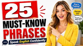 The Only 25 English Phrases You Need To Survive✅ English For Beginners✅ Slow Easy English podcast screenshot 5