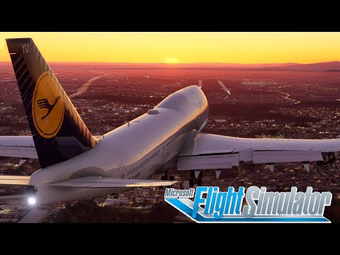 MICROSOFT FLIGHT SIMULATOR // BOEING 747 LUFTHANSA FRANKFURT-SÃO PAULO