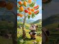 Look what cute little panda found in village!!🌳🍎🍉