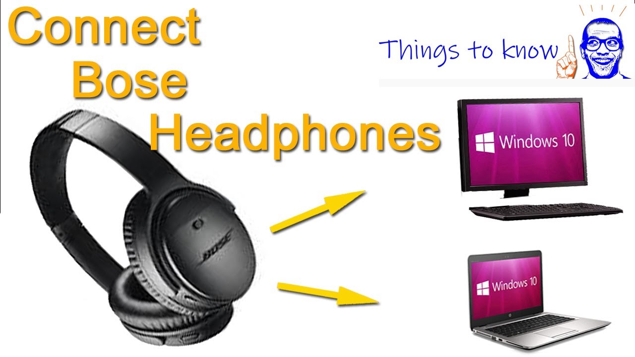 udvide Helt tør Minimer How to Connect Bose Headphones to Laptop or PC » Bose QC35 Quietcomfort app