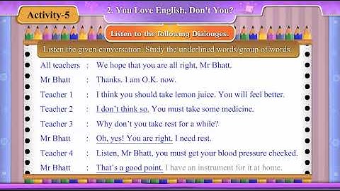 STD 8 || ENGLISH  ||  SEM 2  ||  UNIT 2 || YOU LOVE ENGLISH - DON