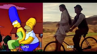 [The Simpsons] Homer and Marge Do the Bike Scene From "Butch Cassidy and the Sundance Kid" (1969)