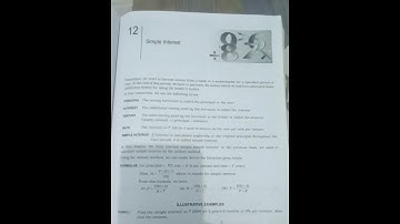 class 7th maths  simple  interest formula 💯
