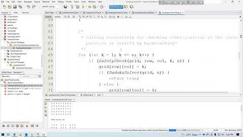 Sudoku Solver Using Backtracking Code in java