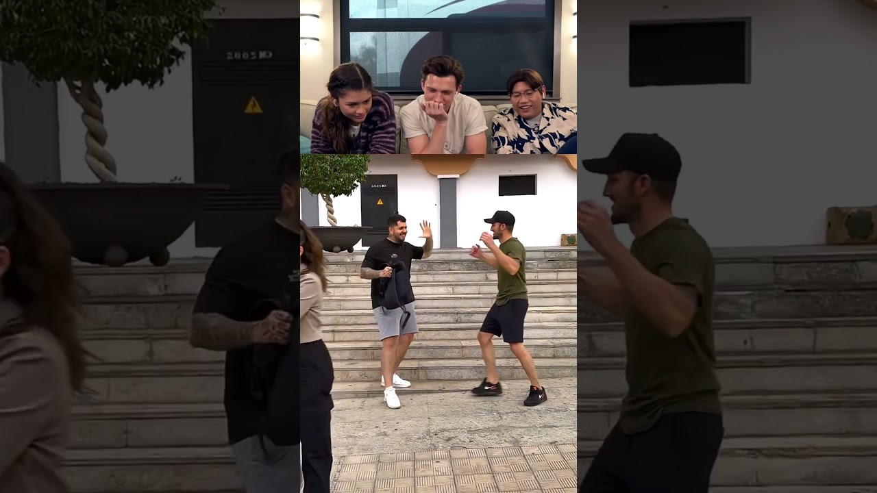 Tom reacting to viral videos part 33 #funny #tomholland #trendingshorts #trynottolaugh #funnyshorts