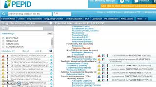 PEPID Drug Interaction Checker Update: Alternative Drug Finder screenshot 1