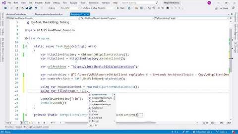 6 - Enviando Archivos usando el HttpClient | HttpClient C#