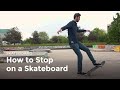 How to stop and brake when skating  skateboarding