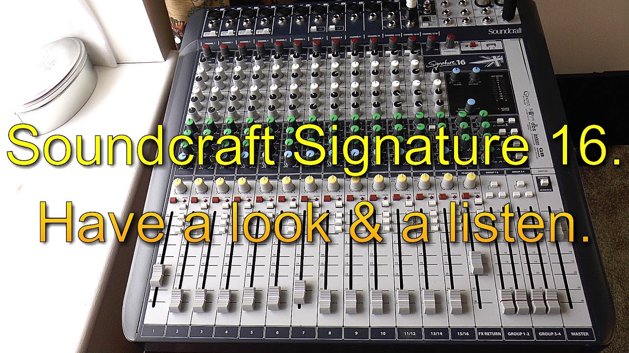 Soundcraft Signature 16 動画有 Mixing System ミキサー