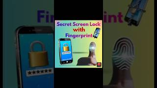 Set Secret Screen Lock with fingerprint!!🔒#shortsfeed #trending #screenlock #fingerprint