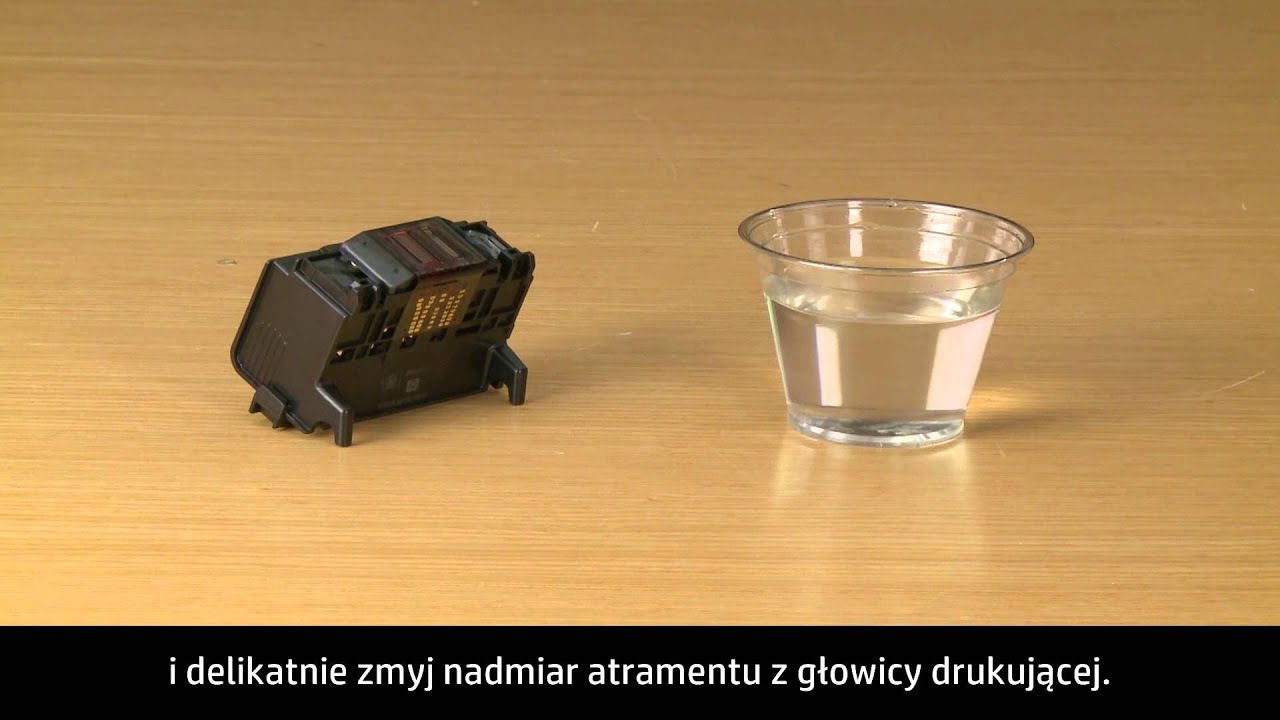 RÄczne czyszczenie gÅowicy drukujÄ
cej drukarki HP ficejet 6500 RÄczne czyszczenie gÅowicy drukujÄ
cej drukarki HP ficejet 6500