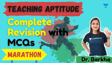 NTA UGC NET 2021 | Teaching Aptitude Marathon by Dr. Barkha | Complete Revision with MCQs