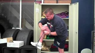 Tie Theraband For Injury Prevention