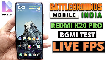 Redmi K20 Pro MIUI 12.5 Update | BGMI Test | Live FPS |