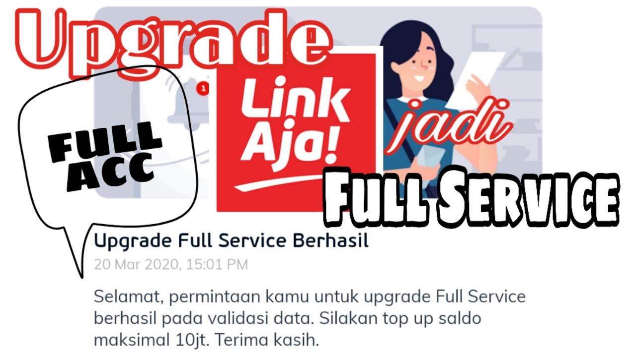 Cara upgrade linkaja ke full service | auto ACC