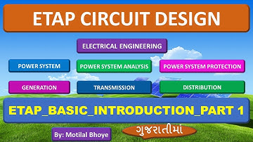 ETAP Basic Introduction Part 1 || Electrical Engineering || Power System Analysis || Motilal Bhoye