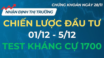 VNINDEX TEST KHÁNG CỰ 1700, ĐÂU SẼ LÀ NHÓM NGÀNH ĐỘT PHÁ  | CHIẾN LƯỢC ĐẦU TƯ 01/12 - 05/12