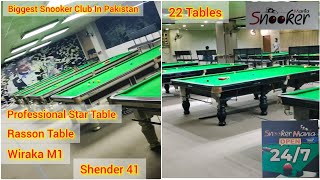 Snooker Mania | Huge Snooker club in Pakistan | Star Table Rasson Wiraka Shender Original Tables