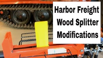 Harbor Freight 20 ton log splitter modification