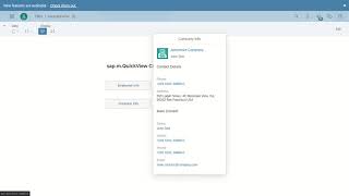 SAP Analytic Cloud sap.m.QuickView Custom Widget