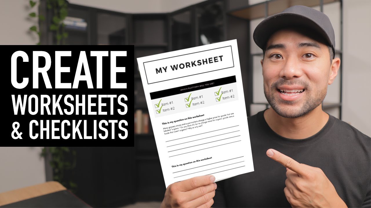 How To Create Online Course Worksheets, Checklists and Plans in Canva ...