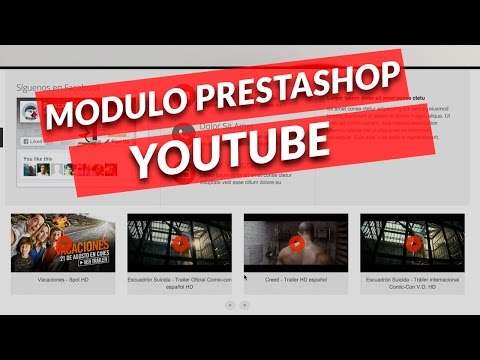 Modulo Prestashop para gestionar canal Youtube