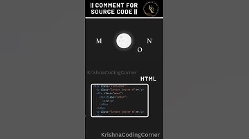 Moon Animation || HTML CSS || #coding #html5 #webdesign #shorts