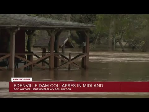 Edenville Dam collapses in Midland