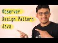 Observer design pattern in Java