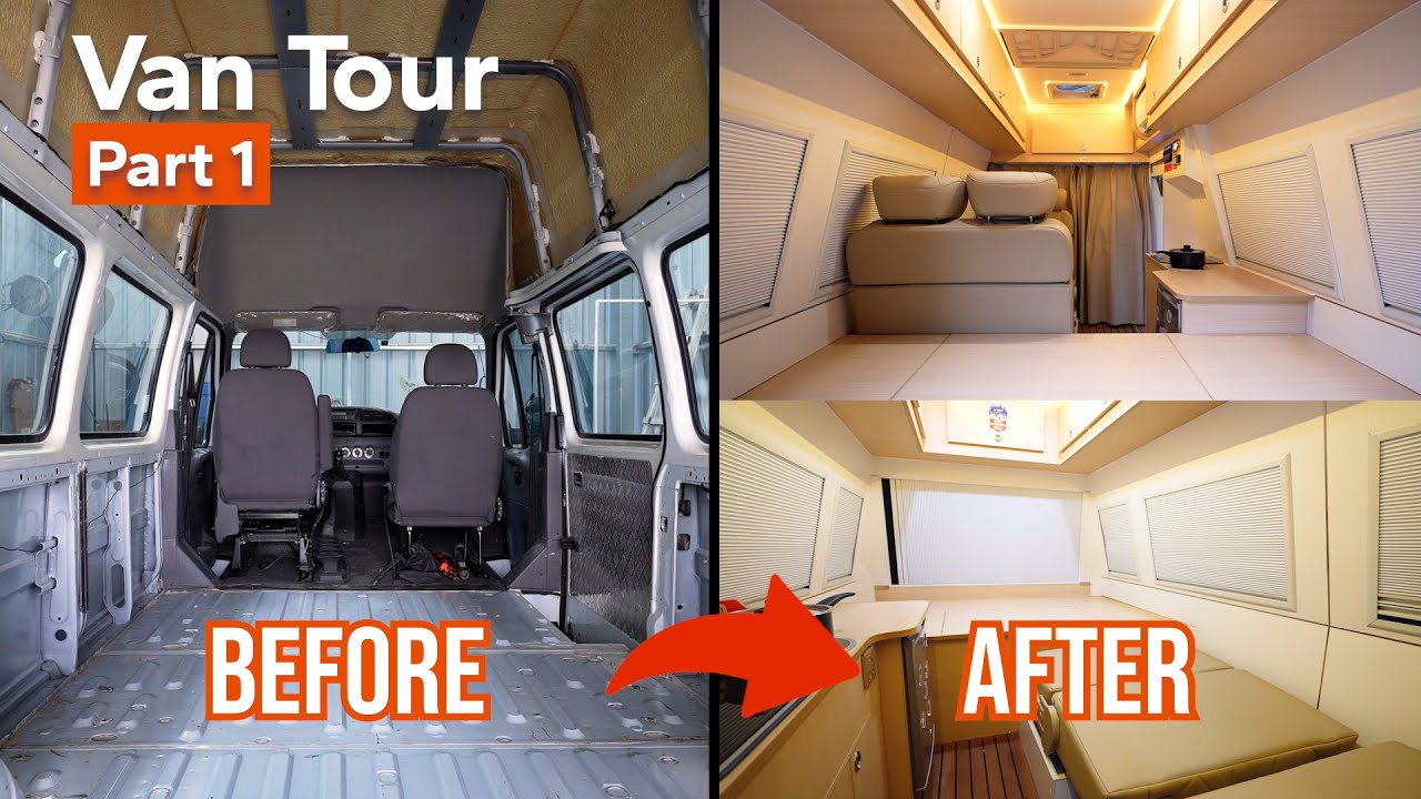 DIY Camper Van Conversion - 30 Days Start to Finish | Part 1 - YouTube