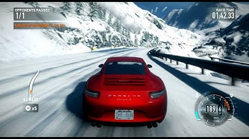 Need For Speed: The Run Demo Gameplay Using Red PORSCHE, (FULL HD 1080p) Part 2.
