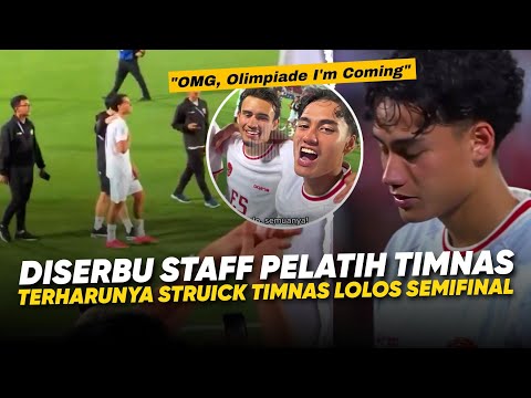 Semua Berterima Kasih Padanya!! Pelukan Pelatih &amp; Timnas U-23 ke Struick Lolos Semifinal Piala Asia