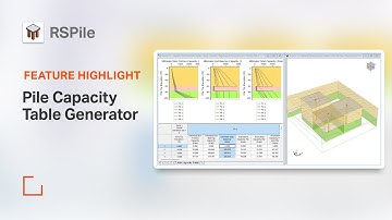 Pile Capacity Table Generator in RSPile | Feature Highlight
