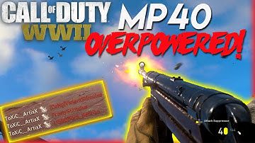 Call Of Duty WWII -  MP40 OVERPOWERED CLASS SETUP! (Best SMG Class)