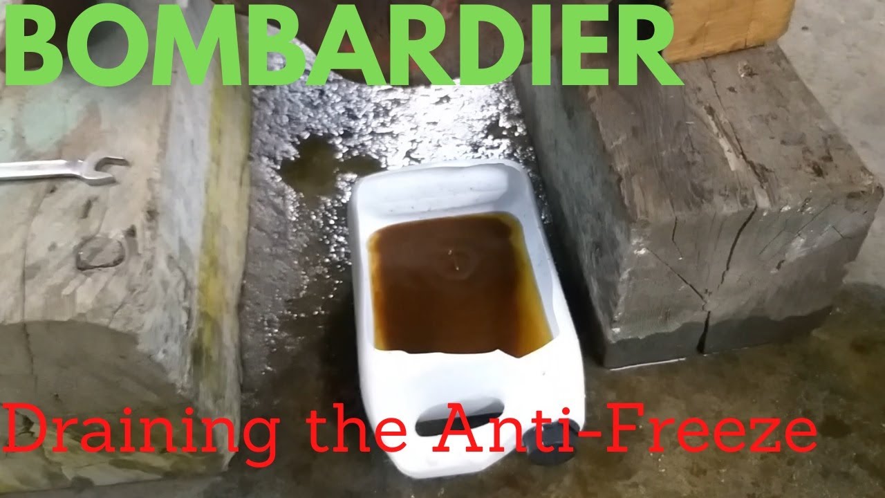 CHANGE ANTIFREEZE COOLANT on BOMBARDIER ENGINE YouTube