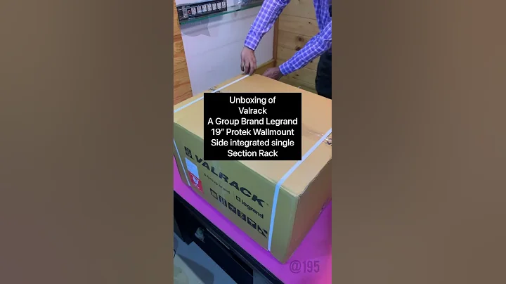 Unboxing of Valrack A Group Brand Legrand19” Protek Wallmount Rack                 S.R. Network