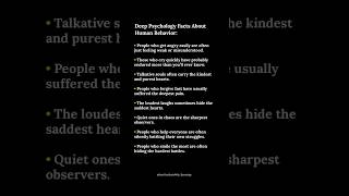 Deep Psychology: Hidden Behaviors That Reveal True Feelings #Deepfacts #Humanbehavior #shorts