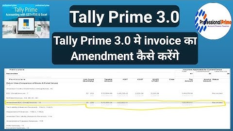 gstr1 amendment in tally prime |  how to amendment in gstr1 tally prime