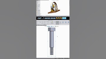 Engine Cad Design SolidWorks #solidworks #ytshorts #3ddesign #cad #mechanic #viral #3d