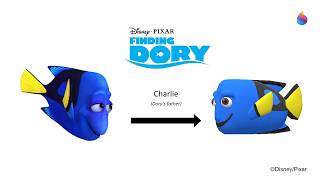 Paint 3D Tutorial: Charlie (Dory's father) ~ Finding Dory (2016)